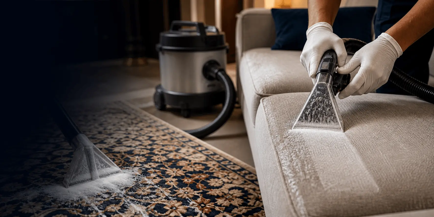 Master technician at work — precision extraction cleaning